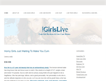 Tablet Screenshot of igirlslive.com